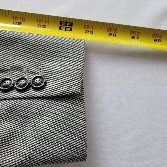 CLEARANCE - Zara Men’s Houndstooth Blazer Jacket Abstract Lining (Size: 38) - Picture 13 of 16